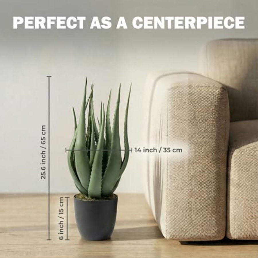 Large Potted Artificial Aloe V - Aloe Vera Pot recensione e prezzo