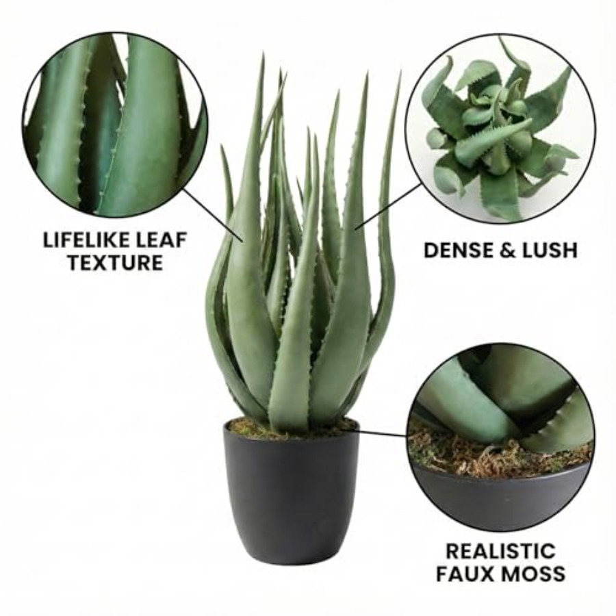 Large Potted Artificial Aloe V - Aloe Vera Pot recensione e prezzo