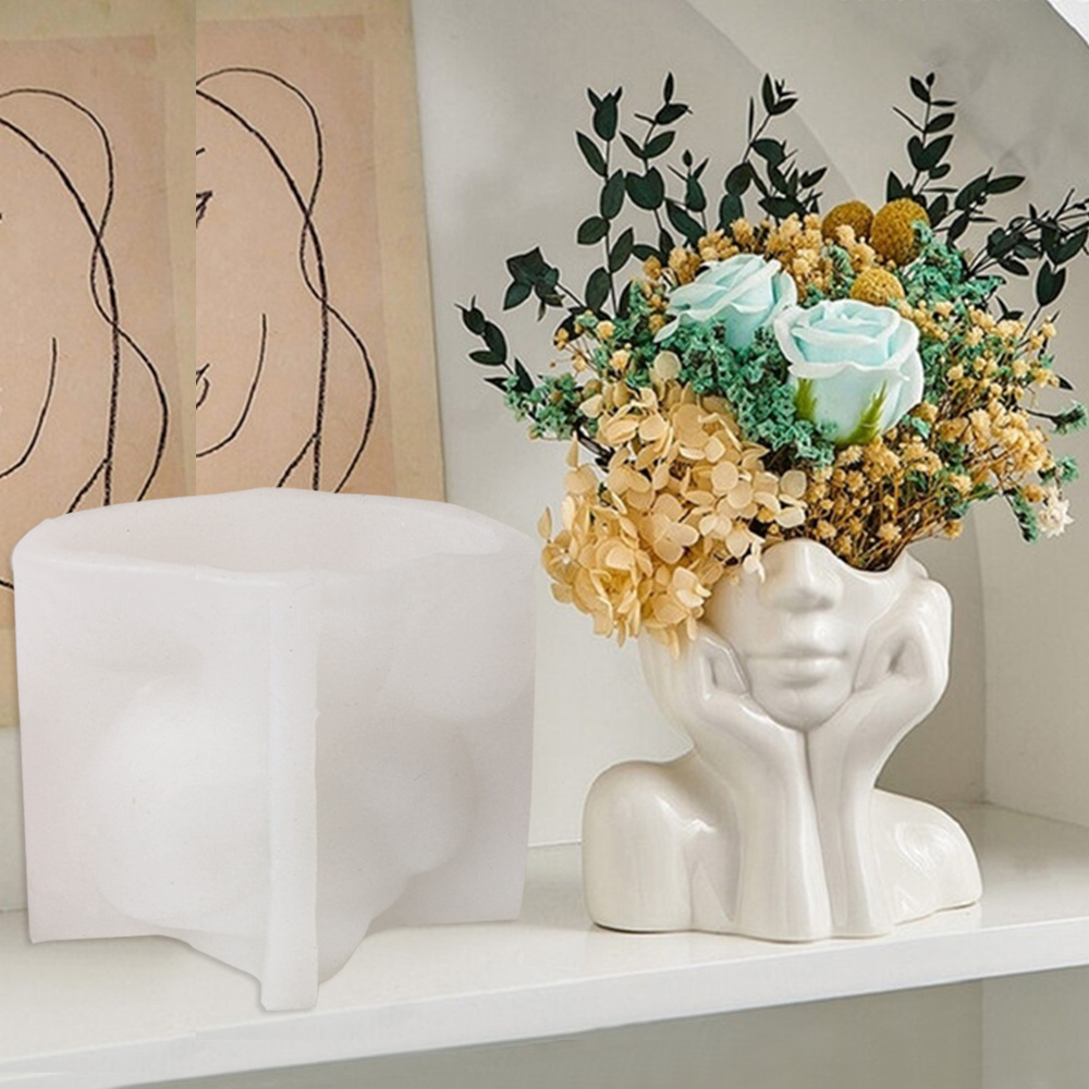 Abstract Face Planter Pot Sili - Echeveria Succulent recensione e prezzo