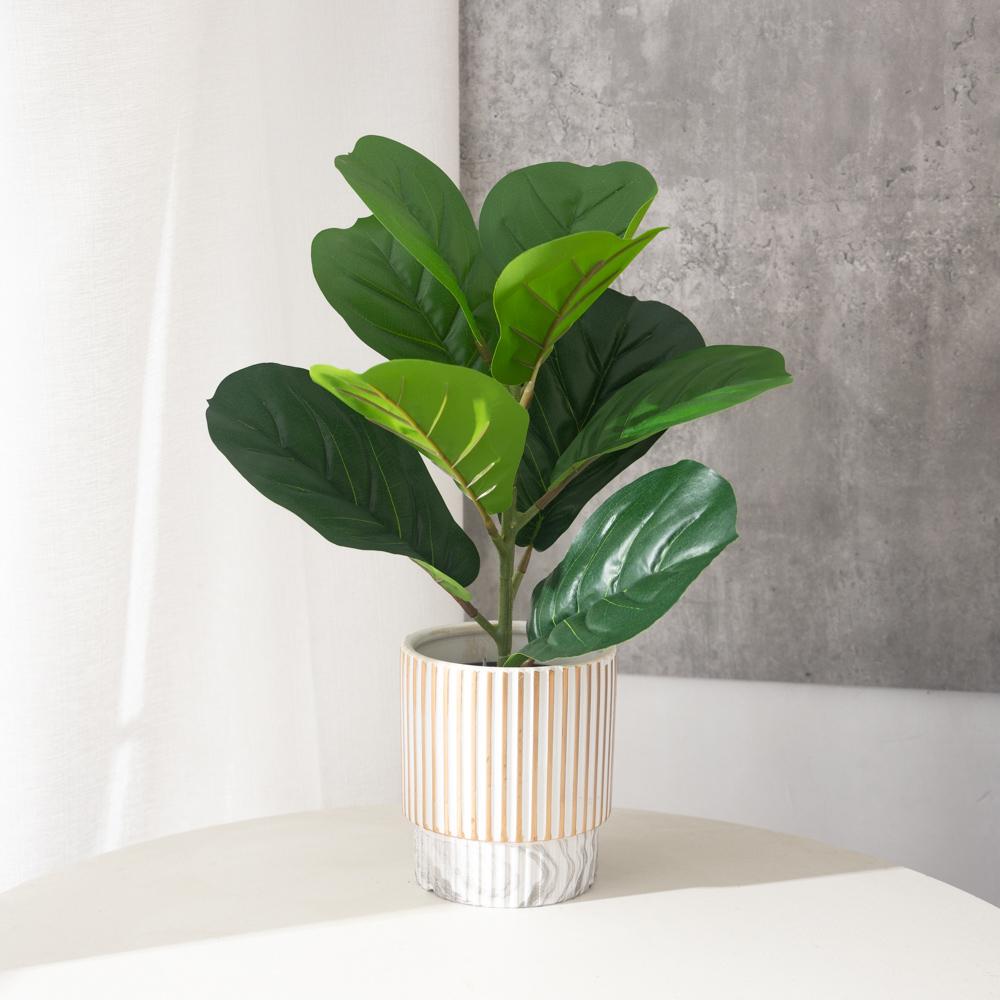 38cm 9 Forks Artificial Ficus  - Ficus Lyrata Tree recensione e prezzo