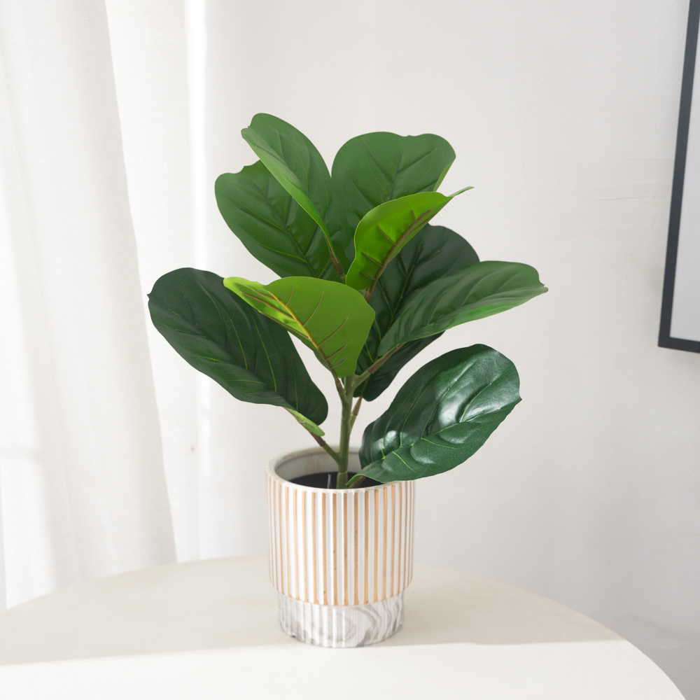 38cm 9 Forks Artificial Ficus  - Ficus Lyrata Tree recensione e prezzo