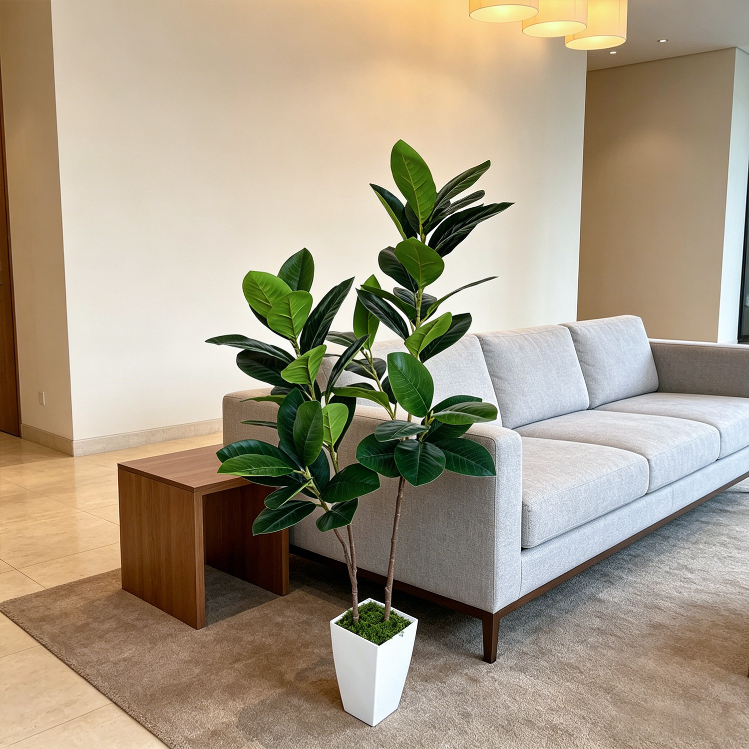 130cm/4.3ft Artificial Ficus L - Ficus Lyrata Tree recensione e prezzo