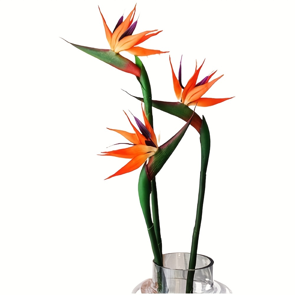 3Pcs Artificial Heaven Bird Fl - Bird Paradise Strelitzia recensione e prezzo