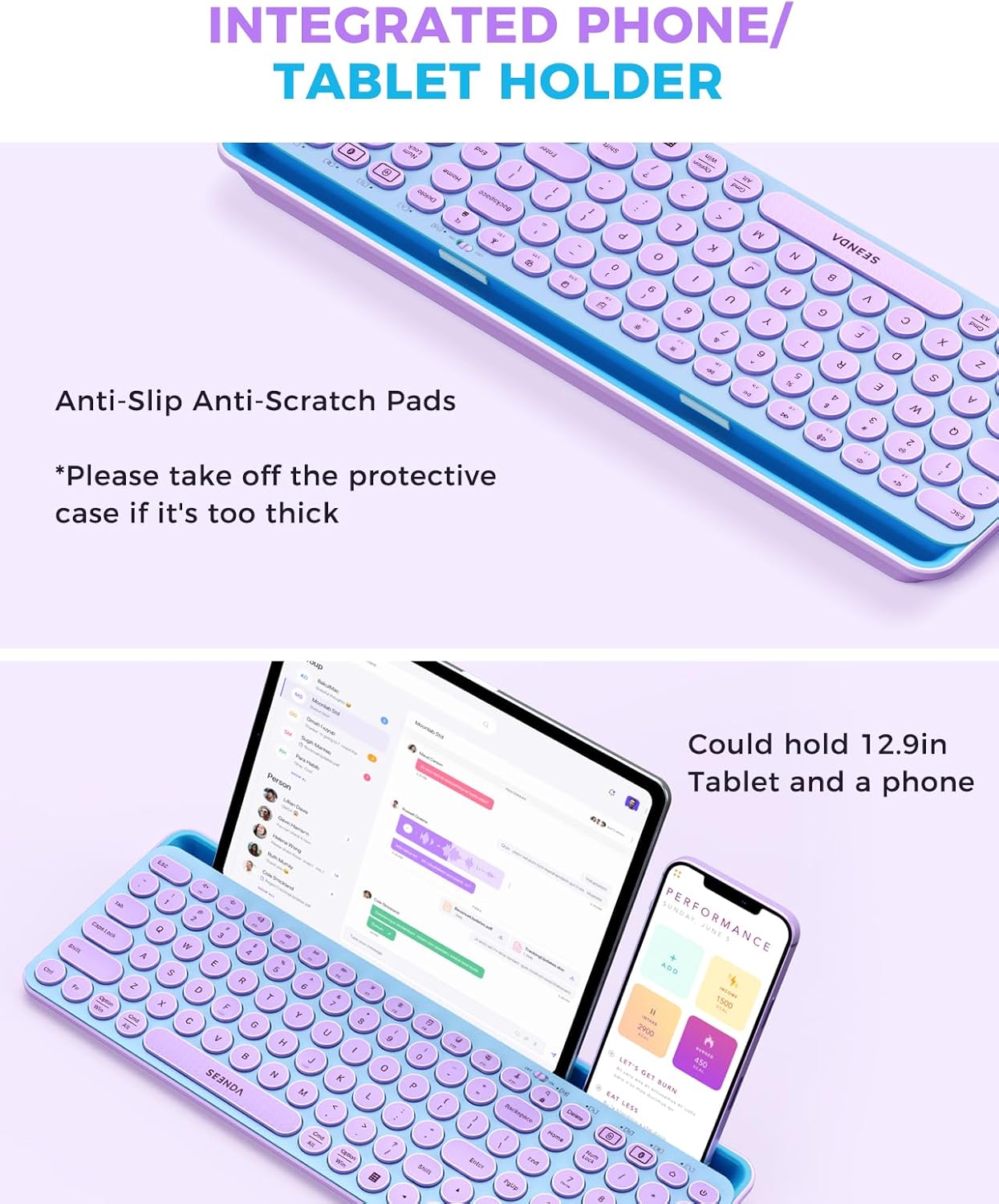 Wireless Keyboard and Mouse Co - Tradescantia Purple recensione e prezzo