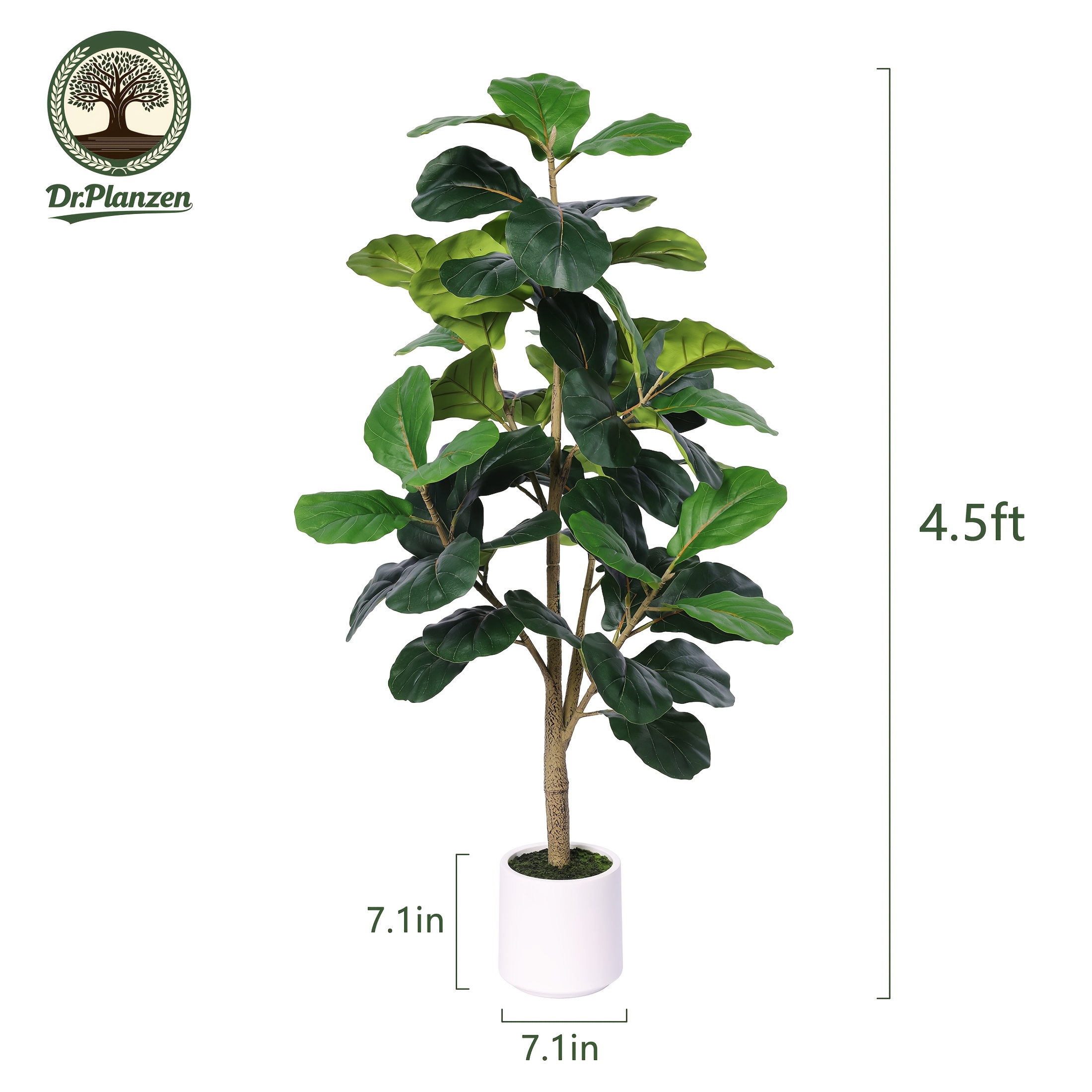 4.5ft Realistic Artificial Fid - Ficus Lyrata Tree recensione e prezzo