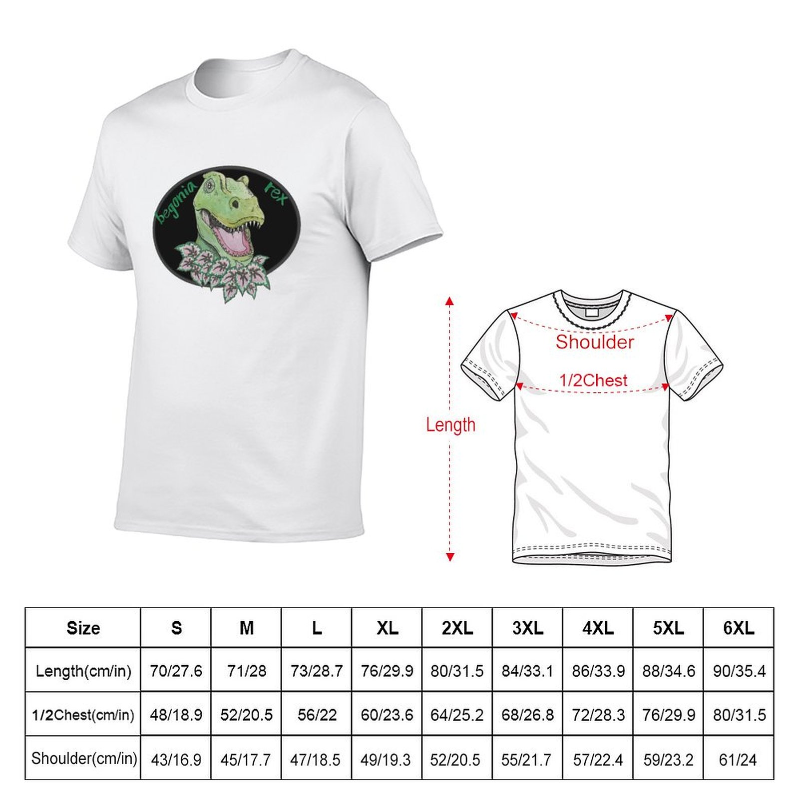T rex begonia T-Shirt cotton t - Begonia Rex recensione e prezzo