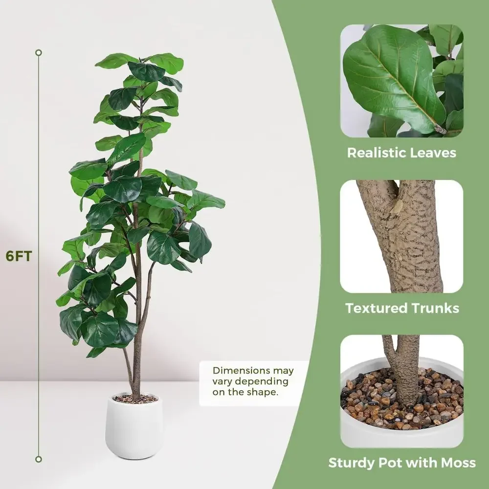 Artificial Large Ficus Lyrata  - Ficus Lyrata Tree recensione e prezzo