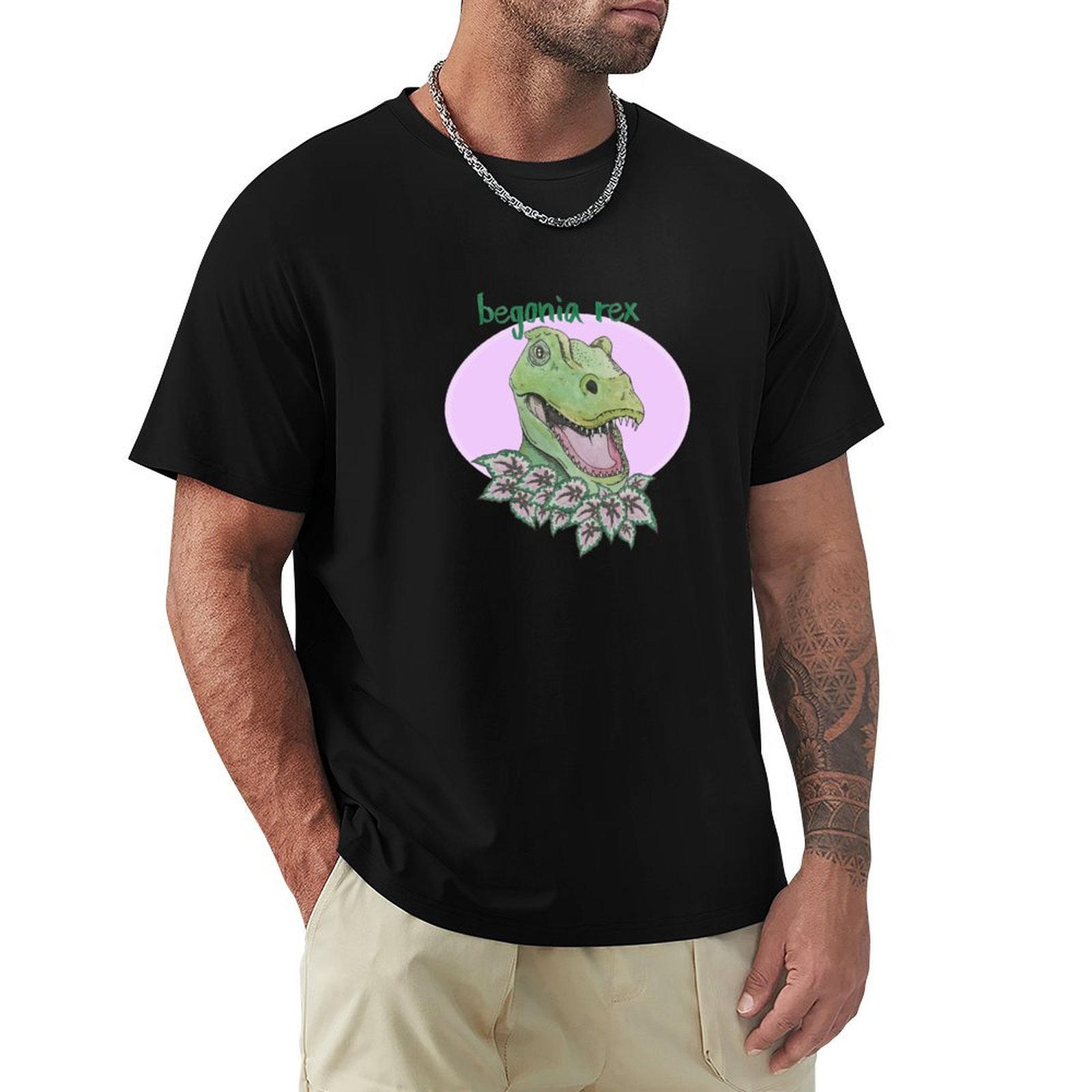 T rex begonia (pink) T-Shirt S - Begonia Rex recensione e prezzo