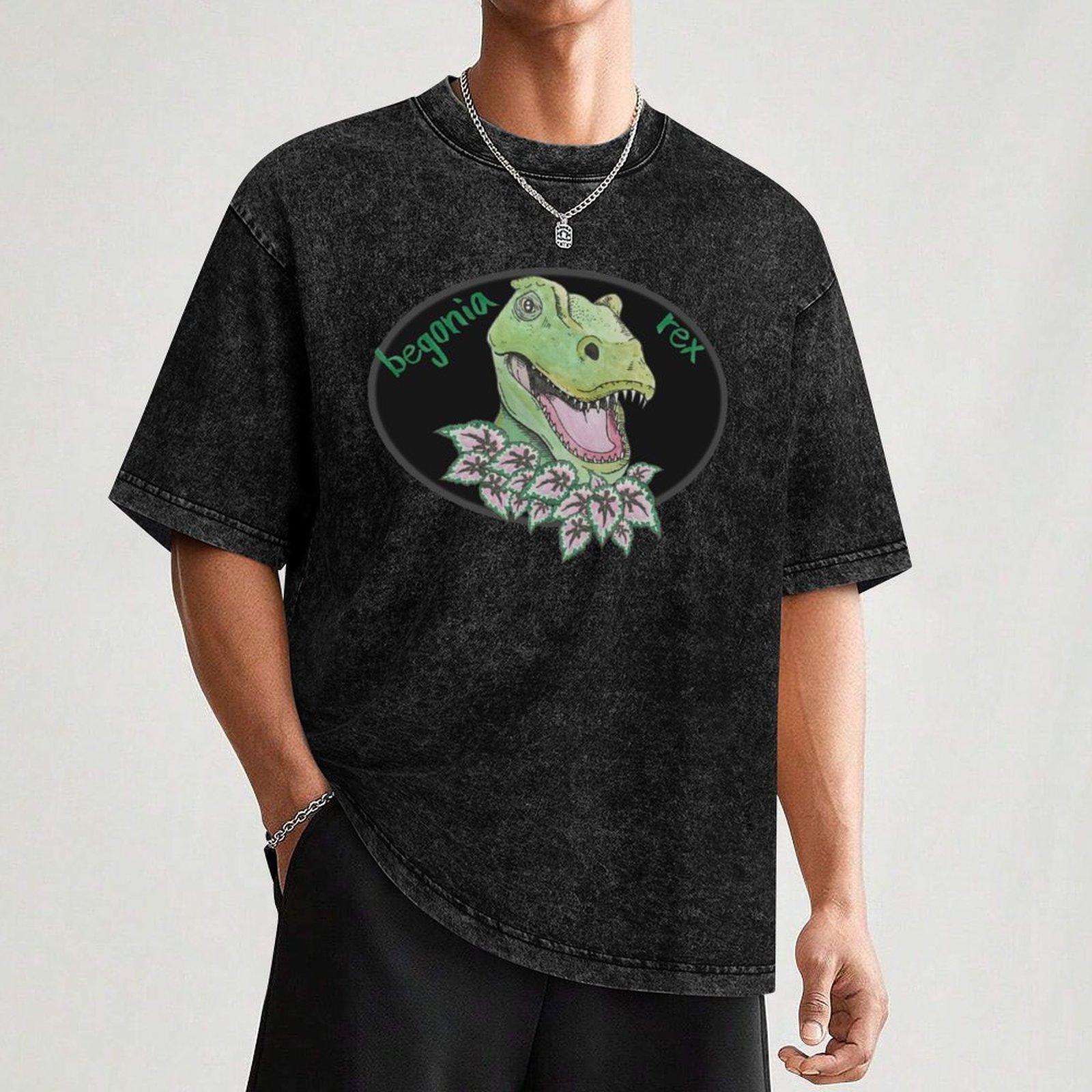 T rex begonia T-Shirt Big and  - Begonia Rex recensione e prezzo