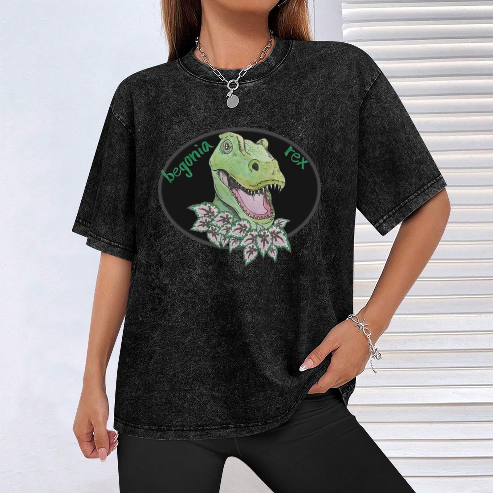 T rex begonia T-Shirt Big and  - Begonia Rex recensione e prezzo