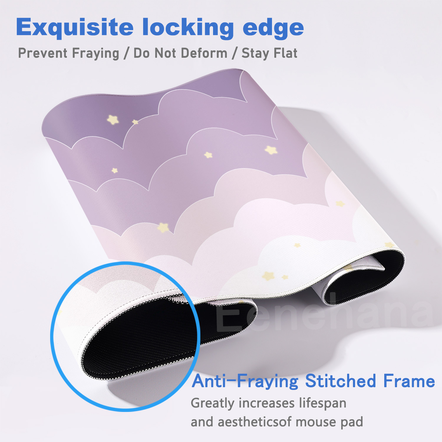 Light Blue Pink Clouds Desk Ma - Tradescantia Purple recensione e prezzo